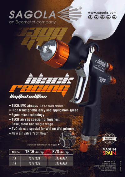 Sagola 3300 GTO [TECH] Black Racing LIMITED SPECIAL EDITION + RC2 Regulator Included