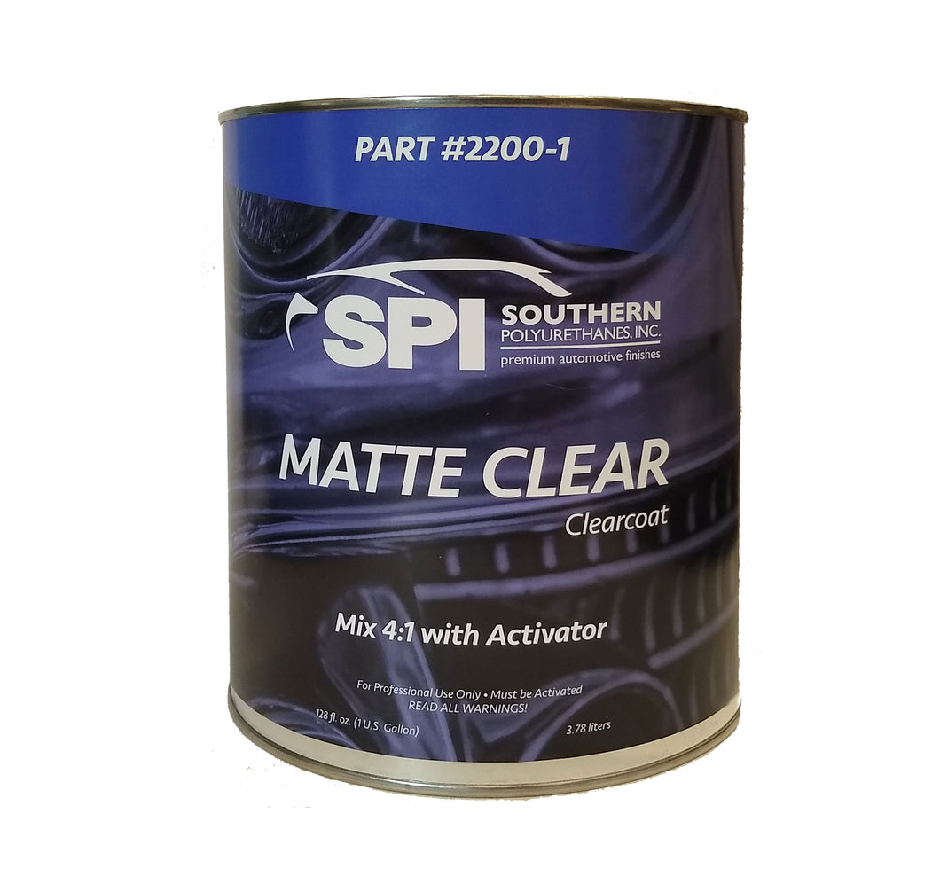 2200-1 - SPI - 2.1 VOC MATTE CLEAR - 1 GALLON